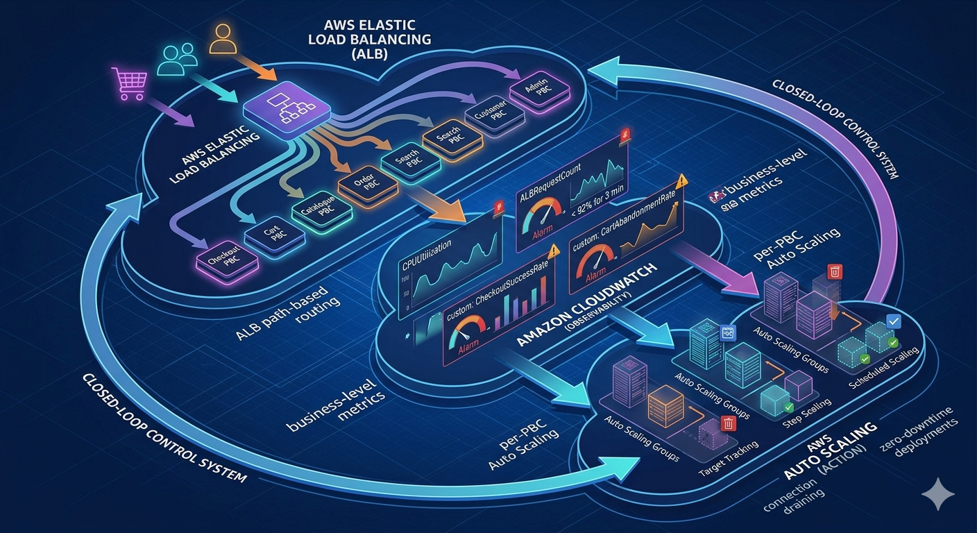 Preview The Elasticity Engine: ELB, CloudWatch and Auto Scaling for Composable Commerce