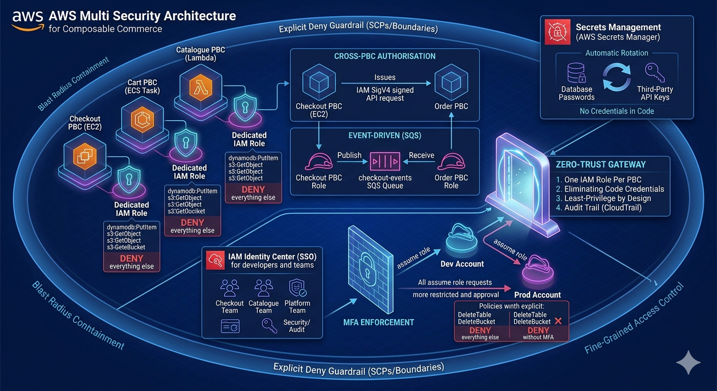 Preview Zero-Trust Between Your Own Services: IAM for Composable Commerce