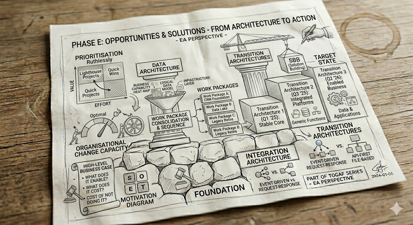 Preview Phase E: Opportunities and Solutions — From Architecture to Action