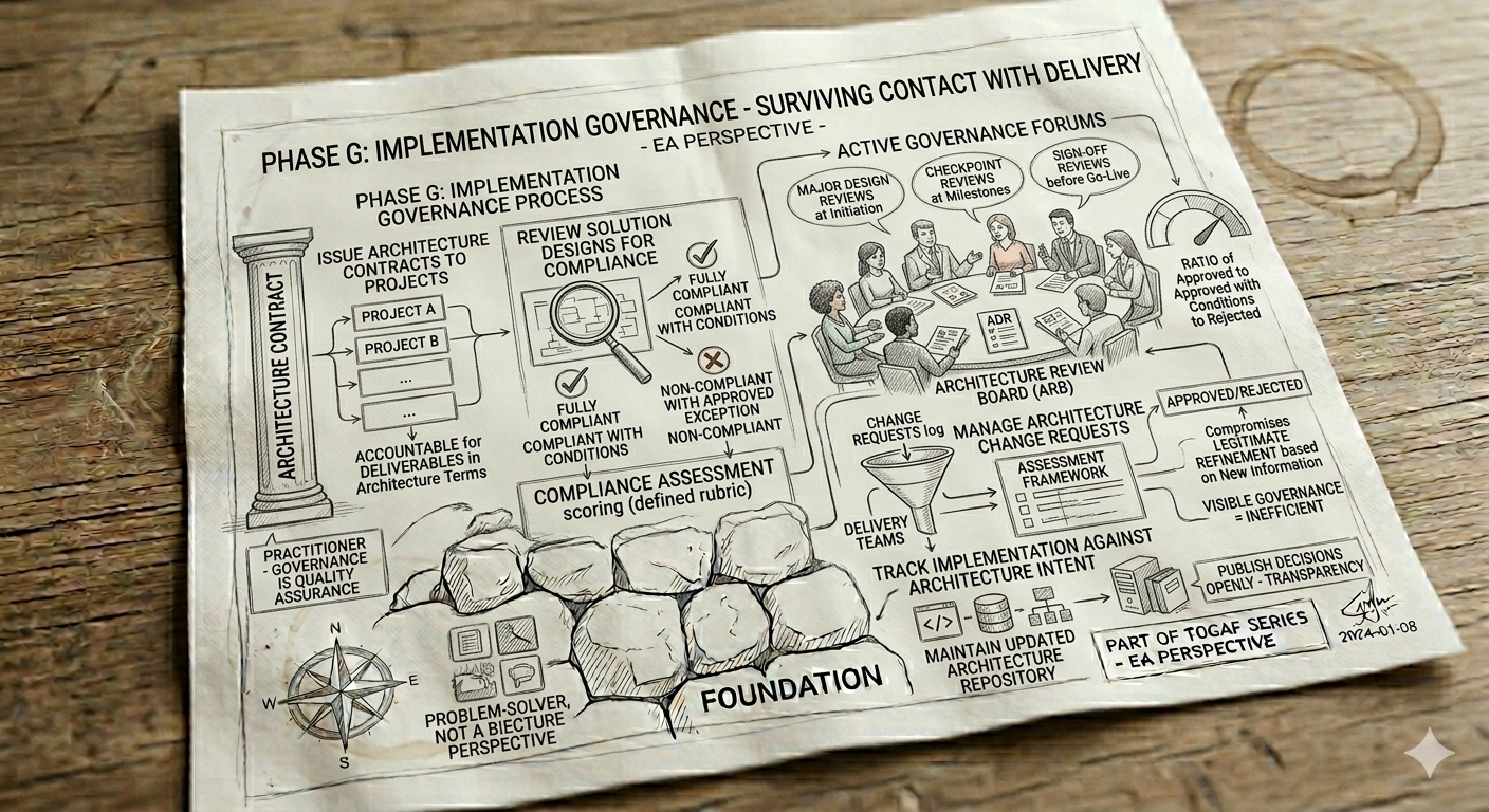Preview Phase G: Implementation Governance — Architecture That Survives Contact With Delivery
