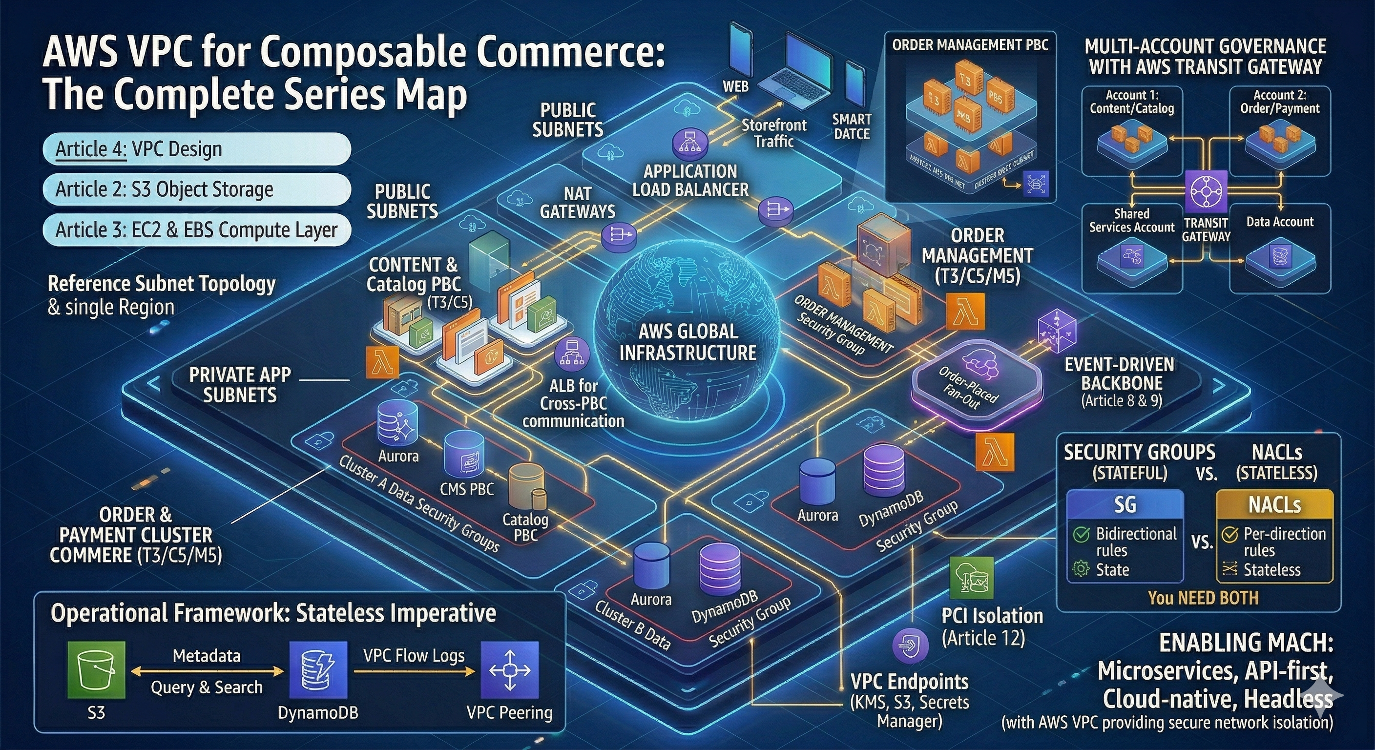 Preview VPC Design Patterns for Composable Commerce: Isolation Without Friction